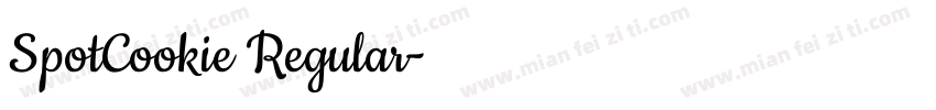SpotCookie Regular字体转换